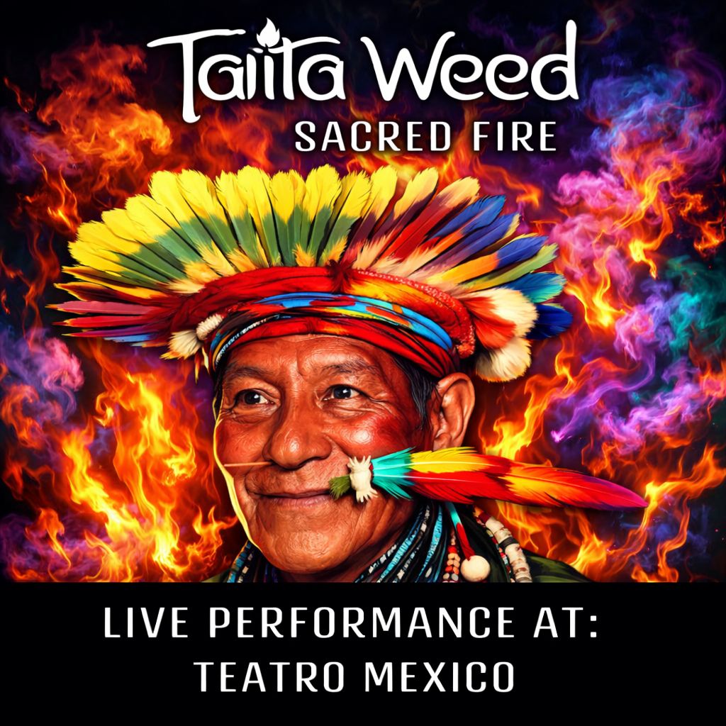 portada sacred fire teatro mexico taita weed